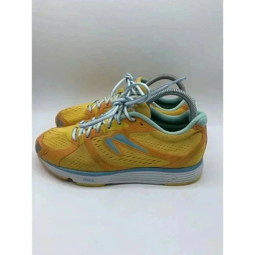 Newton Energy NR II Womens Orange Sky Blue Low Top Athletic Running size 8.5